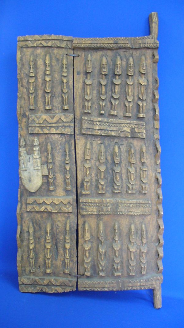 Dogon ajtótábla, fa, 91x52 cm